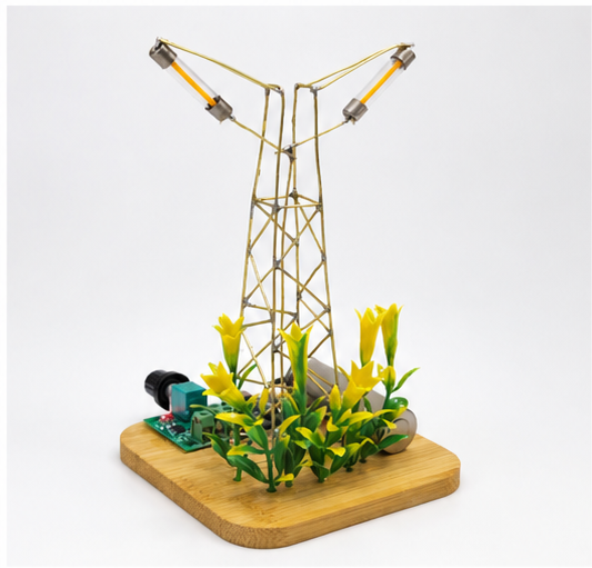 LED Streetlight — Hand-Soldered Floral Light Sculpture