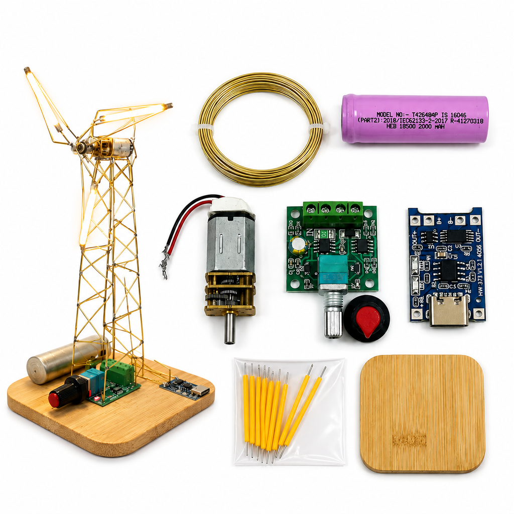 LED Windmill — DIY Electronics Kit (Build It Yourself)